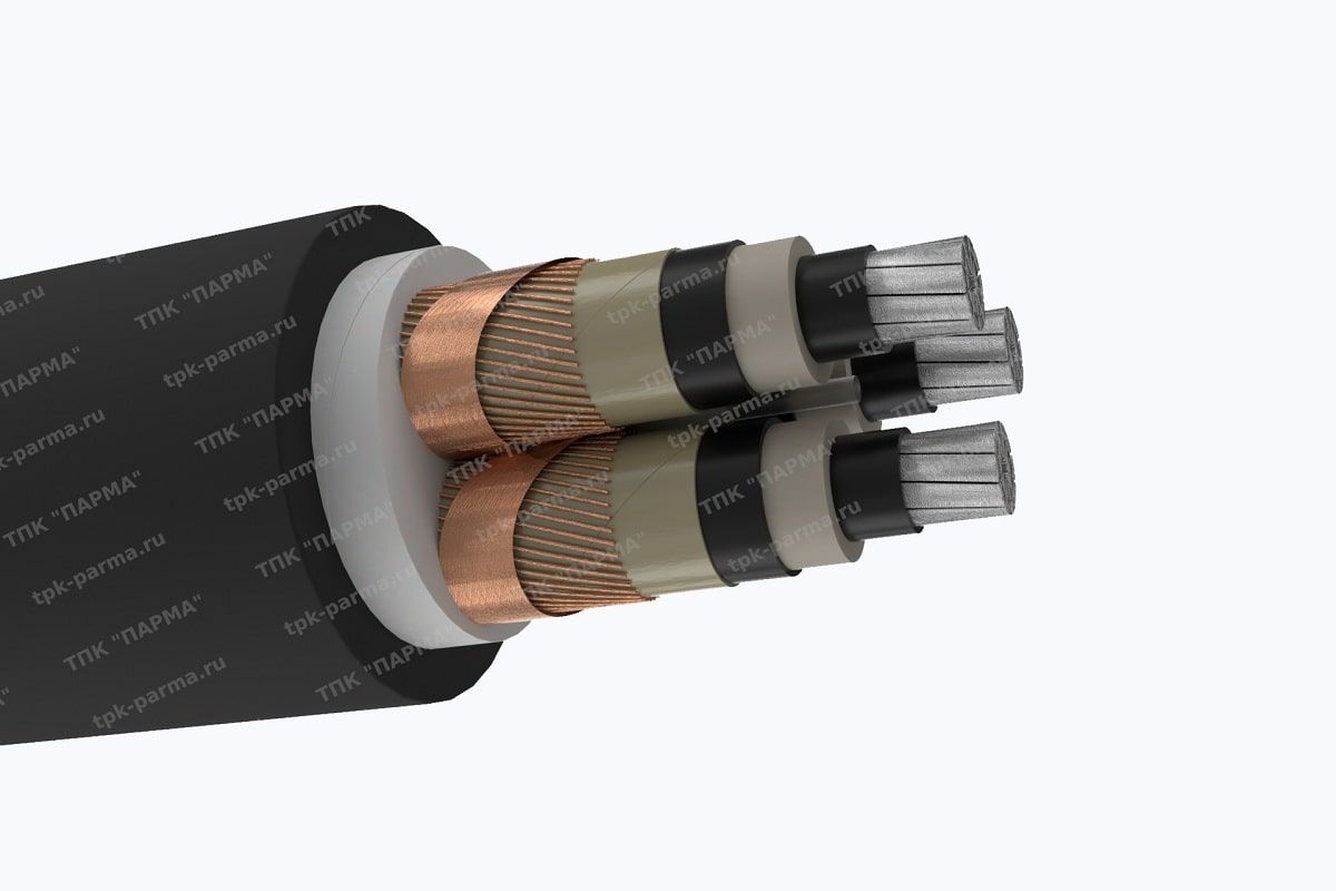 Фотография провода Кабель АПвПг 3х95/25 - 6кВ